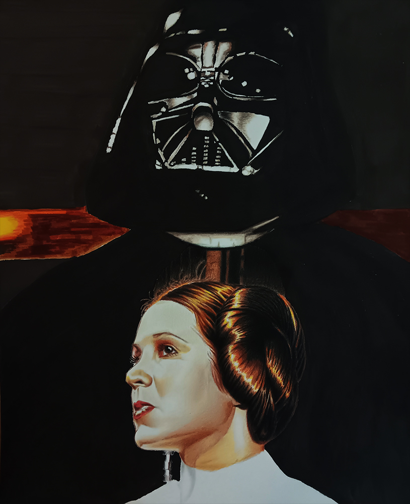Darth Vader and Princess Leia